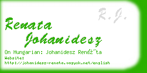 renata johanidesz business card